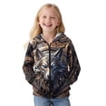 thumbnail image 3 of Xixirimido Steampunk Wolf Gear Printed Hoodies for Girls Boys Zip Up Hoodie Sweatshirt Teen Lightweight Fall Winter Jacket Casual Long Sleeve Pullover Top for 9-11 Years, 3 of 7