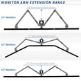 thumbnail image 4 of VIVO Steel Hex Monitor Desk Mount Adjustable Stand | Six (6) Screens up to 32", 4 of 8