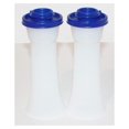 2 Pack of Tupperware Large Hourglass Salt and Pepper Shakers, Tokyo