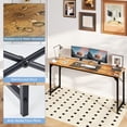thumbnail image 2 of edx 63 inch Computer Desk Modern Writing Desk, Industrial Office Desk, Sturdy Laptop Table for Home Office, Rust, 2 of 7