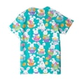 thumbnail image 6 of Staki Rabbit Short Sleeve Tops Toddler Girls T-Shirt Short Sleeve Shirt Bunny Print Cute Summer Tops Tees 1-9Y 10-13Y(Sky Blue,4-5 Years), 6 of 6