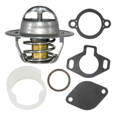 GHmarine Thermostat Kit 160° with Plastic Sleeve for MerCruiser V6 & V8 4.3L,5.0L,5.7L,7.4L,8.2L 1987-Up 807252Q5 18-3647