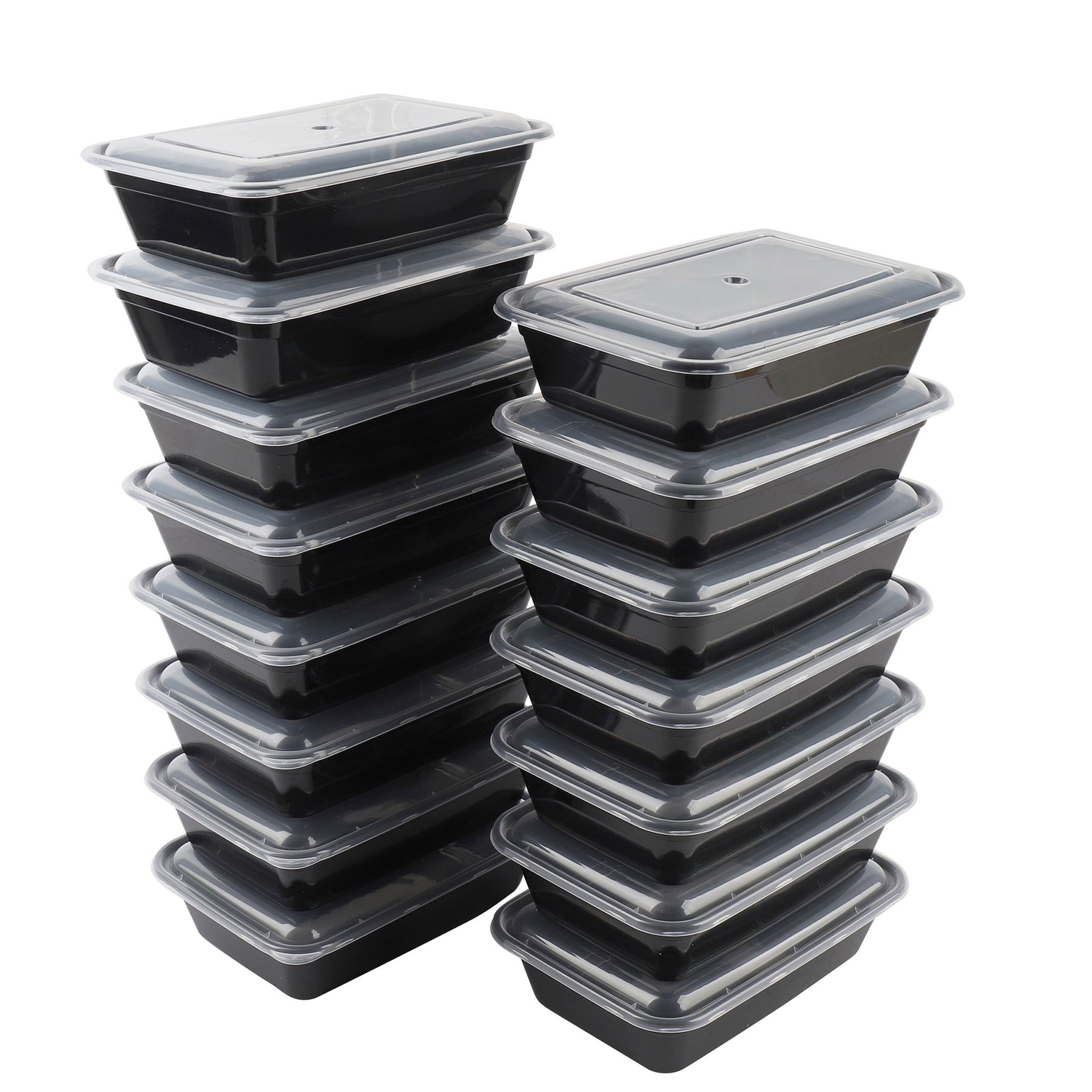 MUCHII [30 Pack] 34 oz Disposable Christmas Meal Prep Container With Lids,  Disposable To Go Containers With Lids, Resuable Food Prep Containers With  Lids, Disposable Lunch Containers Microwave and Freezer Safe
