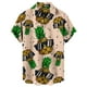 thumbnail image 1 of Camisas De Para Hombre Casual Hombres Solapa Estampado Manga Corta Puños Botón Puerto Estilo Floral Camisa Sand Beach Hawaiianss Summer Top (Pink, XL), 1 of 3