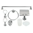 thumbnail image 2 of Bathroom Rack Set Stainless Steel Towel Rack Toilet Paper Holder Hook Kit for Home, 2 of 5