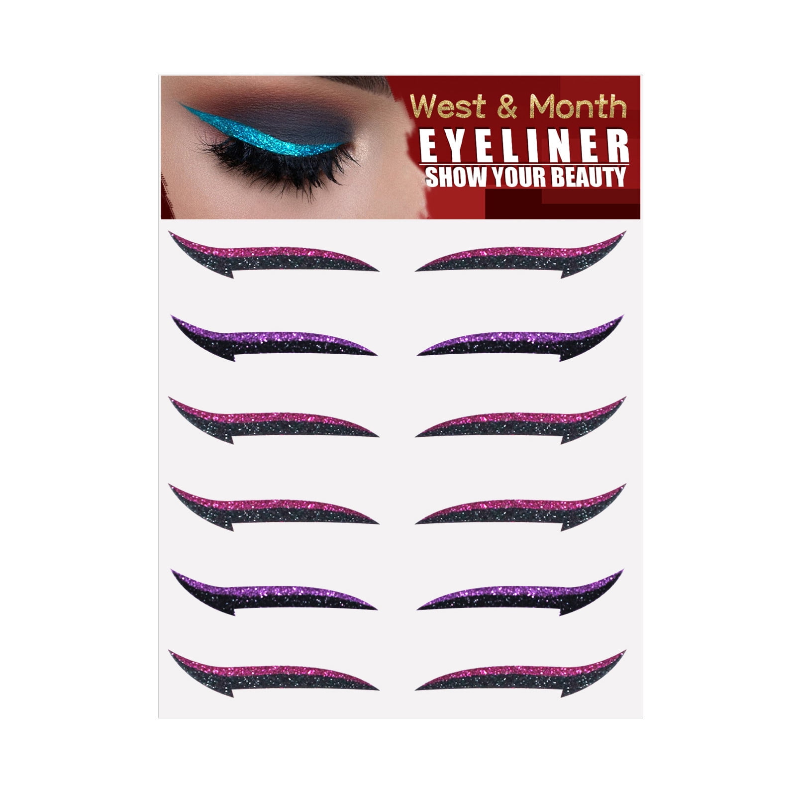 keusn reusable eyeliner stickers reusable eyeliner sticke you can get 6 prias /12 pcs