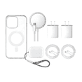thumbnail image 1 of 7kit Funda Para iPhone + Mica+ Audifono+ Cargador 20w Modelo Blanco Iphone 15ProMax, 1 of 4