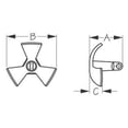 thumbnail image 2 of SEADOG LINE River Anchor, 12# Black Vinyl Anchor, 2 of 2