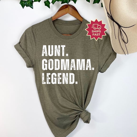 Godmother Proposal Shirt Aunt Godmama Legend Shirt Aunt T-shirt God mother Gifts, Godparent Tshirt Auntie Tee Aunt Lover All Size S-5Xl