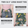 thumbnail image 6 of Green Dinosaurs ChristmasTrees Socks Apron-Garden Aprons for Women with Pockets-Cotton Linen Waterproof Kitchen Cooking Gardening Aprons Adjustable for Kitchen,Cooking,BBQ and Salon 33x27 Inch, 6 of 7