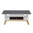 thumbnail image 5 of Furniture of America Lana Mid-Century Glass Top Coffee Table in Espresso, 5 of 5