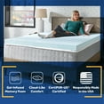 thumbnail image 5 of Sealy Essentials 3" Gel-Infused Cooling Memory Foam Mattress Topper, California King, Adult, 5 of 11