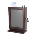 thumbnail image 2 of AdirOffice Customizable Wood Suggestion Box, Lockable, Mahogany, 2 of 5