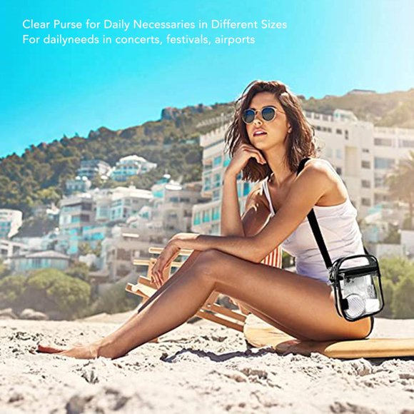 Bolso de cintura transparente, bolso bandolera transparente, mochila de hombro transparente impermeable, bolso bandolera transparente hecho a medida para la perfección