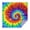 Colorful Tie Dye-3, variant on Colorful Tie Dye Pattern Square Tablecloth,Waterproof Square Table Cover,Wipeable Spillproof Washable Table Cover for Home Kitchen Party Decor 42"X42"(107x107cm)