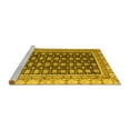 thumbnail image 2 of Ahgly Company Machine Washable Indoor Rectangle Abstract Yellow Modern Area Rugs, 8' x 10', 2 of 4