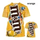 thumbnail image 1 of Camiseta Informal Con Estampado 3d De Chocolate M&m's, 1 of 5