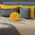 thumbnail image 6 of JWH Round Throw Pillow Handmade Unique 3D Accent Pillow Flower Cushion Small Pillow Covers for Couch Living Room Bed Decor Girl Gift 14 inch Yellow, 6 of 9
