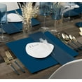 thumbnail image 2 of EcoQuality 13" inch Flat Square Charger Navy Blue Plastic Plates - China Like Party Plates, Heavy Duty Large Disposable Dinner Salad Plate Weddings, Serveware, Baby Showers, Anniversaries, Events (44), 2 of 3