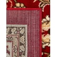 thumbnail image 5 of Unique Loom Sialk Hill Collection Area Rug - Washington (2' 7" x 13' 1" Runner Burgundy/Cream) Floral Traditional Perfect For Living Room Bed Room Dining Room Office, 5 of 8