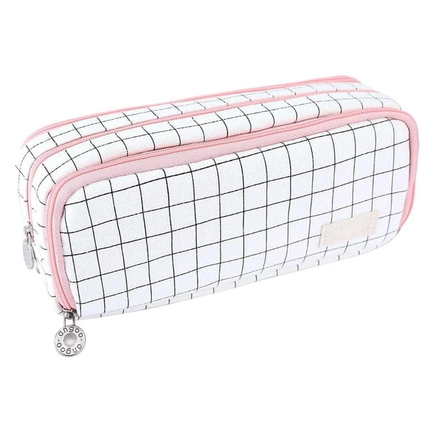 Estuche para lápices Estuche para lápices para estudiantes Estuche para lápices de gran capacidad Estuche para lápices para adolescentes Estuche para lápices con cremallera para mujeres Bolsa de