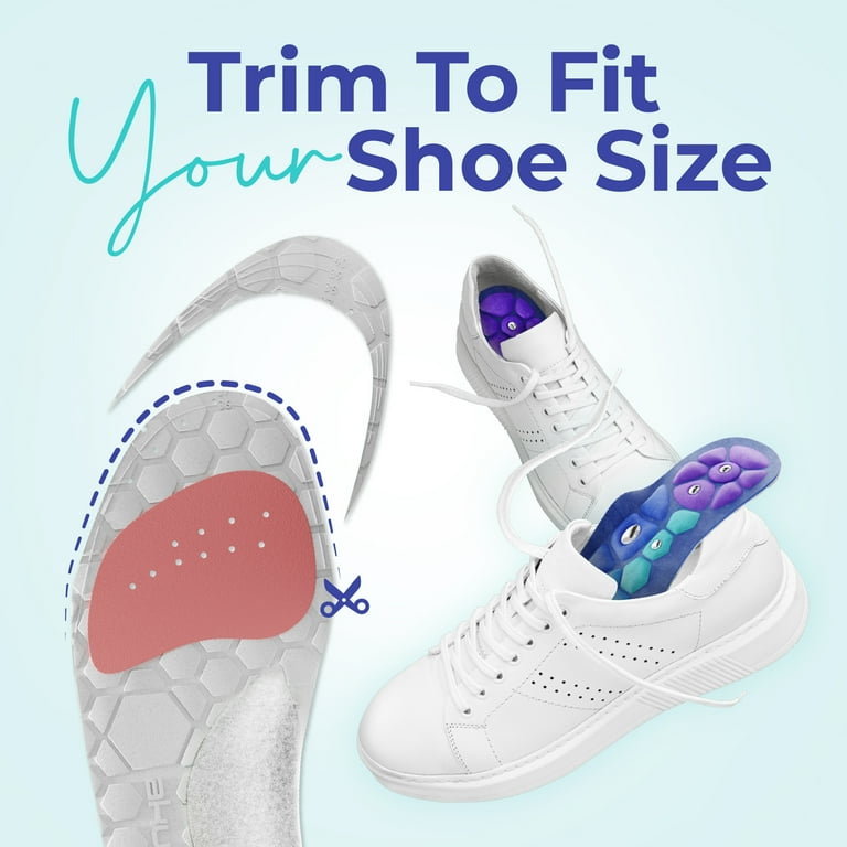 Akusoli Magnetic Acupressure Insoles, Foot Pain Relief, Plantar Fasciitis,  US W 10.5-12, M 8.5-13 - Walmart.com