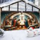 thumbnail image 5 of Puerta De Garaje Navideña Papá Noel Navidad Llega Puerta De Garaje Cubierta 6 X 13 Pies Cartel Grande Para Jardín Invierno Interior Exterior Decoración Para Fiestas ¡Puerta De Garaje!, 5 of 6