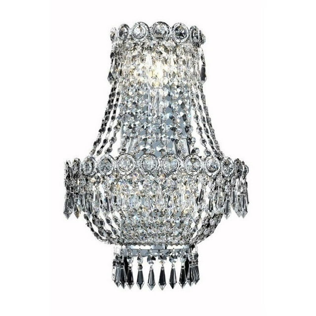 Elegant Lighting Century 17" 3 Light Royal Crystal Wall Sconce