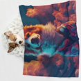 thumbnail image 6 of Naloa Starry Sky White Cloud Puppy Dog Blanket, 3 Sizes Cat Blanket for Indoor Cats Large Medium Small Dog Gifts-Small, 6 of 8