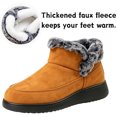 thumbnail image 3 of Knivor Slip On Winter Ankle Boots for Women Fuzzy Fleece Lined Non-Slip Warm Snow Booties Casual Winter Shoes for Women Cold Weather Footwear Indoor Outdoor, 3 of 9