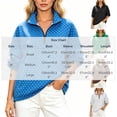 thumbnail image 3 of LumiAtelier Ladies Soft Knit Polka Dot Pullover Half Zip Stand Collar Long Sleeve Windproof Cuff Sweatshirt For Fall Winter Daily Outing, 3 of 7