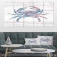 thumbnail image 2 of Designart - Pink Crab Ocean Life - Nautical & Coastal Canvas Artwork, 2 of 2