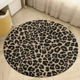 thumbnail image 6 of Golden Leopard Round Carpet Circle Rug Outdoor Patio Area Rug Washable Large Area Rugs Hallway Room Decor Fitness Mats, 6 of 8