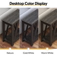 thumbnail image 4 of GALAXHERO Narrow End Table with Charging Station and Open Storage Shelf Sofa Side Table with 2 USB Ports and 2 Power Outlets, Slim Farmhouse End Table for Small Spaces, Bedroom, Living Room Black, 4 of 8