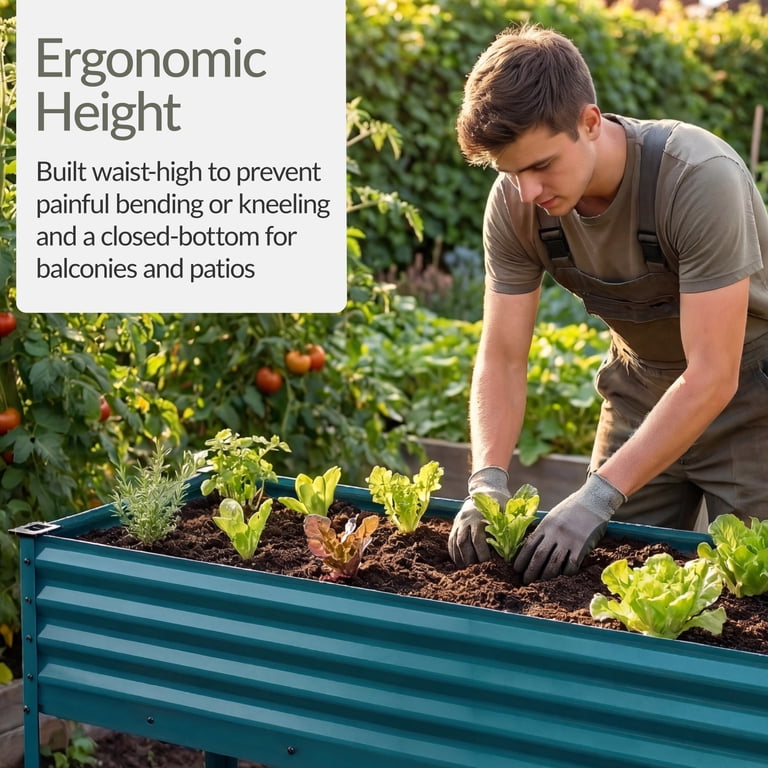 Best Choice Products Elevated Garden Bed, 48"x24"x30" photo 5