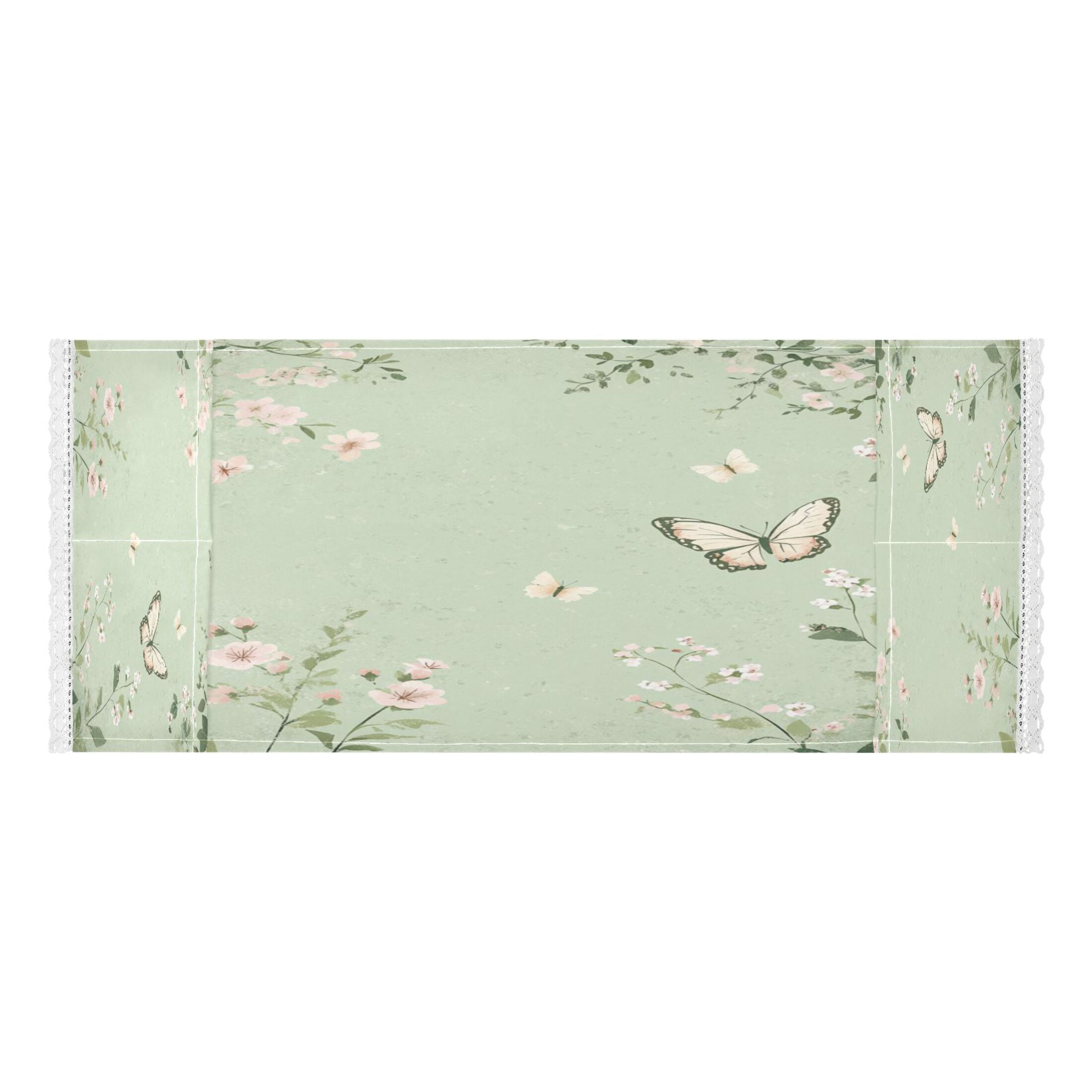 Butterfly Print with Pastel FlowersWasher and Dryer Covers Dust-Proof and Oil Resistant Fridge Cover with 4 Storage Pockets Washing Machine Top Cover for Laundry Kitchen Home 51.2 x 22 In