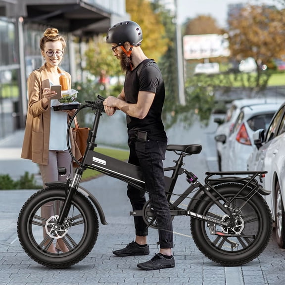 Electric Bicycle E20 Peak 1000W Motor,48V 15Ah Battery Up to 30 Miles 30MPH,20" Fat Tire All-Terrain Electric Bikes,UL2849