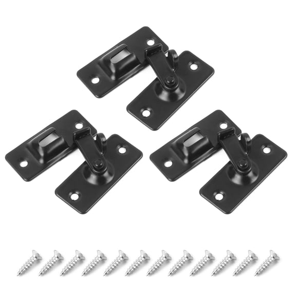 TIERPOP 3Pieces Compact Stainless Steel Security Door Bolts 90 Degree Slide Latches Conveninet for Home and Garden Gate