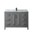thumbnail image 5 of Wyndham Collection Wcv252548sunsmxx Daria 48" Free Standing Single Vanity Set - Dark Gray, 5 of 7