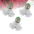 thumbnail image 2 of 3pcs E27 2 in 1 Light Socket Splitter LED Bulbs, 2 of 6
