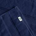 thumbnail image 5 of Gogreen Bath Towel Sets of 6 Pieces, 2 Bath Towels 2 Hand Towels 2 Washcloths, 100% Cotton Highly Absorbent Towels for Bathroom, Gym, Hotel (Dark Blue), 5 of 8