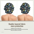 thumbnail image 2 of Yiaed Rocket Space Print Satin Bonnet Silk Bonnet Hair Bonnet for Sleeping Hair Bonnets, 2 of 6