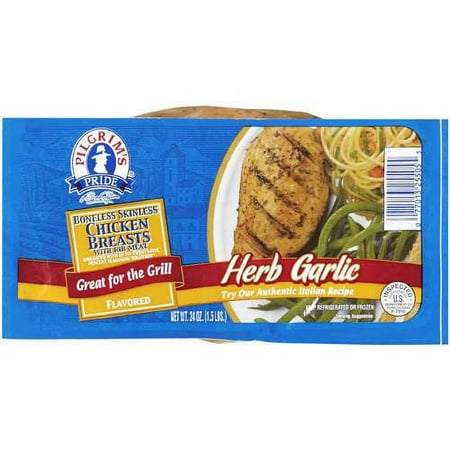 Pilgrim's Pride: Breasts W/Rib Meat Herb Garlic Chicken, 24 oz