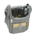 thumbnail image 3 of Insulated 2 Bottle Wine Travel Tote Bag with Cheese Set - Portable Picnic Carrier Kit, 3 of 7