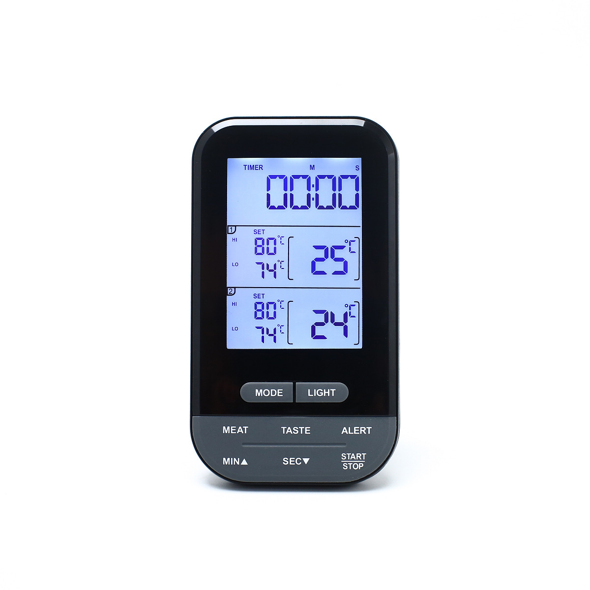 Grill Smoker BBQ Cooking Food Thermometer Oven Safe - Digital Wireless Meat Thermometer for Grilling Smoking with 2 Probes - Kitchen Baking Steak Turkey Candy Thermometers, not for Medical Purposes