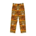 thumbnail image 6 of Uemuo Tiger Pattern Men's Wide Leg Palazzo Lounge Pants with Pockets Light Weight Loose Comfy Casual Pajama Pants-Small, 6 of 9