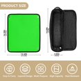 thumbnail image 2 of Hair Tools Storage with Heat Resistant Mat- Bright Emerald Green Printed Curling Iron Travel Bag/Flat Iron Case for Women, 2 of 8