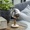 thumbnail image 3 of DecMode 5" Black Globe with Marble Base, 3 of 10