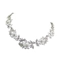thumbnail image 6 of Yesbay 1 Set Necklace Eardrop Shiny Charming Faux Pearl Silver Plated Necklace Earrings for Women,Silver, 6 of 6
