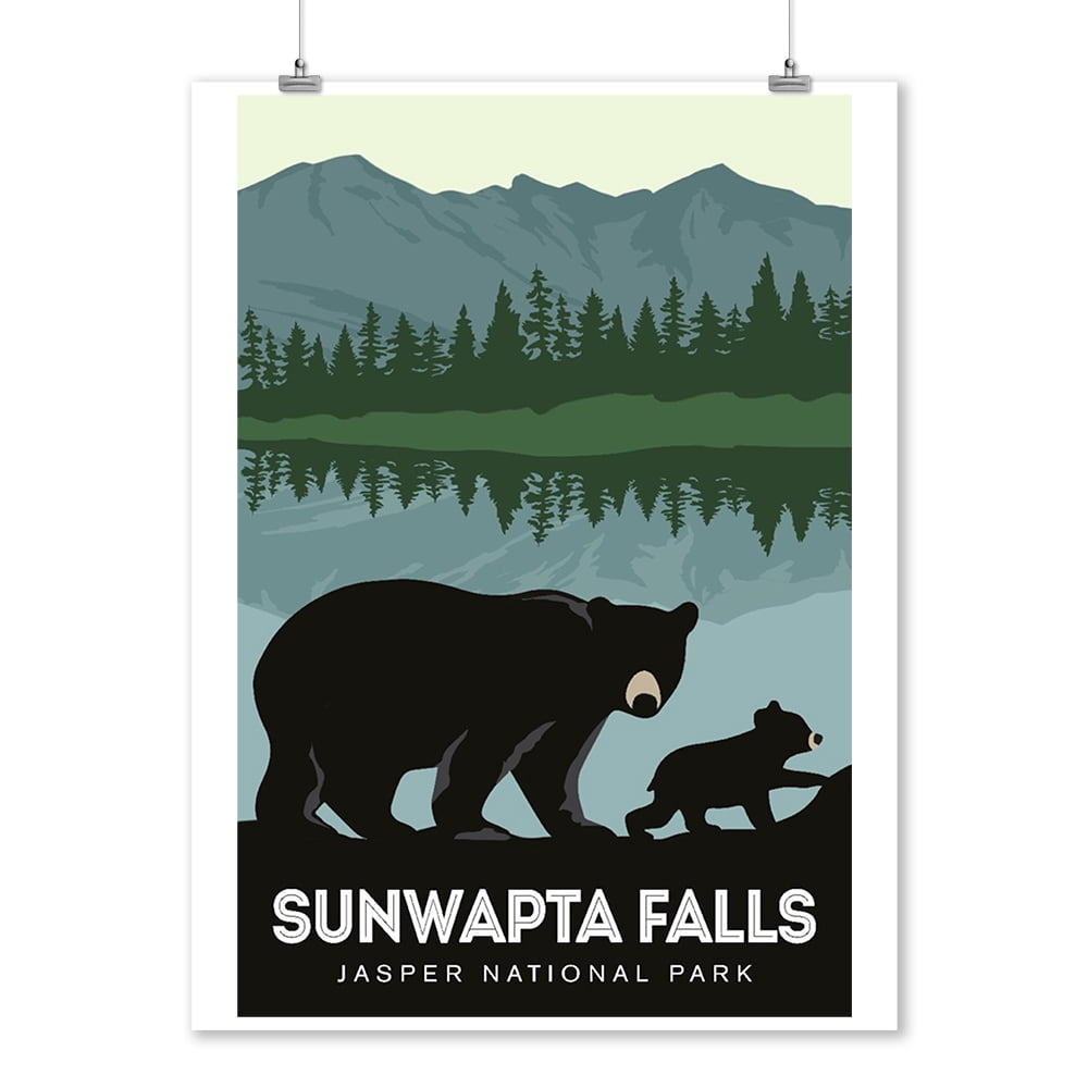 Jasper National Park, Canada Sunwapta Falls Black Bear